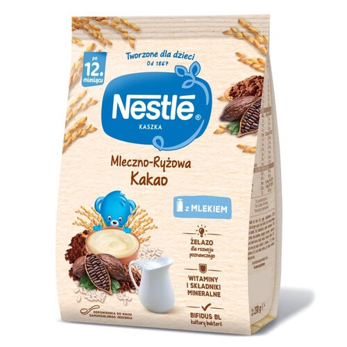 Kaszka mleczno-ryżowa Kakao Nestlé 230 g