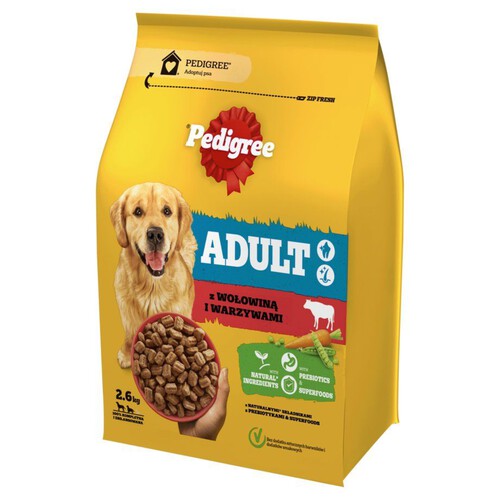 Karma sucha dla psów z wołowiną Pedigree 2.6 kg