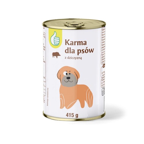 Karma mokra dla dorosłych psów z dziczyzną Auchan 415 g