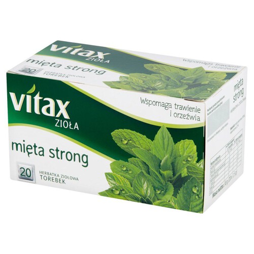 Mięta strong herbata ziołowa Vitax 20 torebek