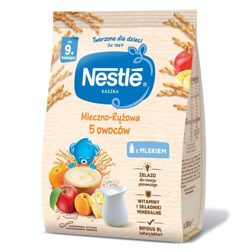 Kaszka mleczno-ryżowa 5 Owoców Nestlé 230 g