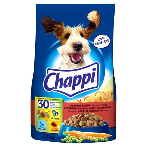 Sucha karma dla psów w drobiem i wołowiną Chappi 2,7 kg