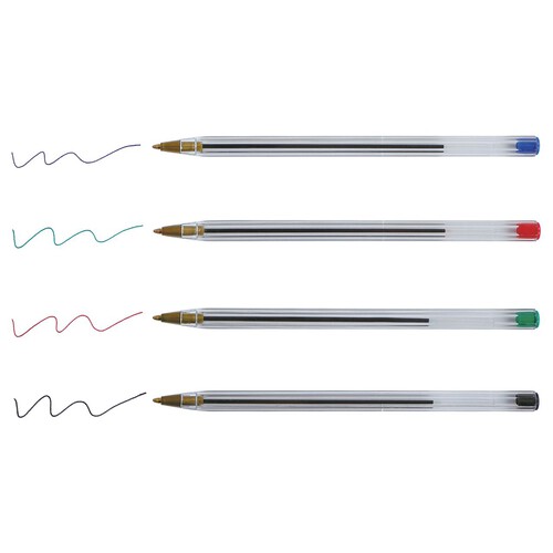 Długopis Stylo bille 1.0 mm różne kolory Auchan 4 sztuki