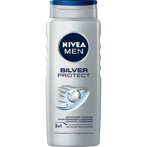 Żel pod prysznic Men Silver NIVEA 500 ml