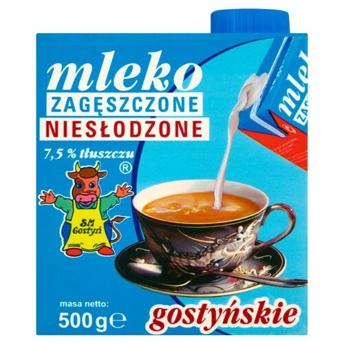Mleko zagęszczone niesłodzone 7.5% Gostyńskie 500 g