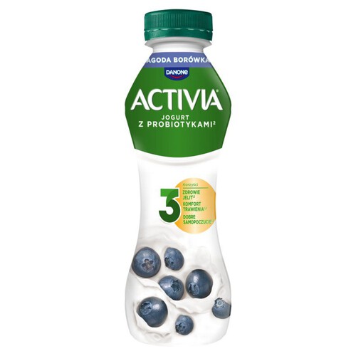 Jogurt pitny o smaku jagody i borówki Activia 280 g