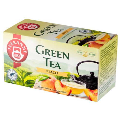Aromatyzowana herbata zielona o smaku brzoskwiniowym Teekanne 20 torebek