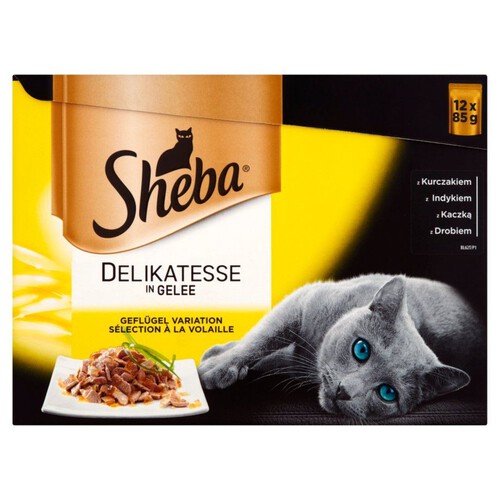 Karma pełnoporcjowa dla dorosłych kotów Sheba 12 x 85 g