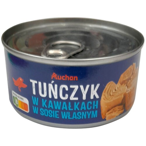 Tuńczyk kawałki w sosie własnym Auchan 170 g