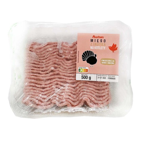 Mięso z indyka na kotlety  Auchan 500 g 