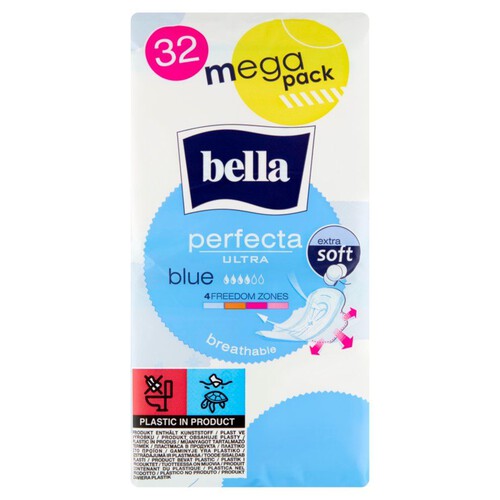 Podpaski Perfecta ultra blue Bella 32 sztuki