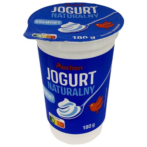 Jogurt naturalny kremowy 3%  Auchan 180 g