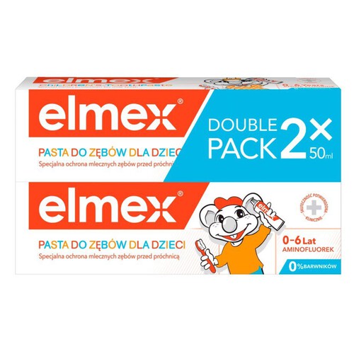 Pasta do zębów dla dzieci od 1 ząbka duo Elmex 50 ml