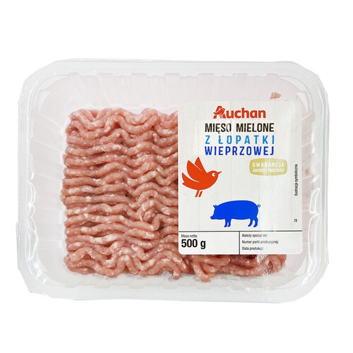 Mięso mielone z łopatki wieprzowej  MAP Auchan 500 g
