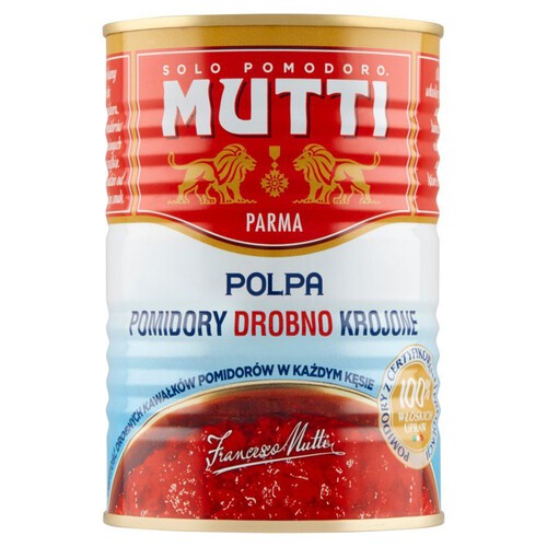 Pomidory drobno krojone bez skórek  Mutti 400 g