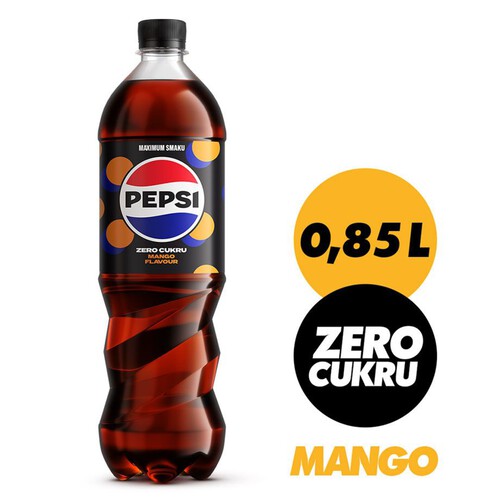 Napój gazowany o smaku mango bez cukru Pepsi 850 ml