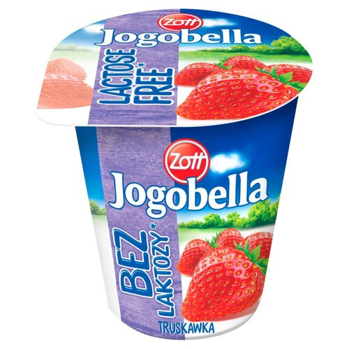 Jogobella Jogurt owocowy truskawkowy bez laktozy  Zott 150 g