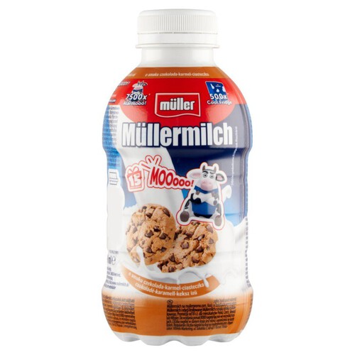 Mullermilch o smaku ciasteczkowa czekoladowa karmel Muller 400 ml