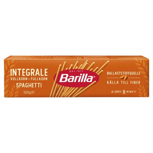 Makaron integrale spaghetti pełnoziarniste Barilla 500 g