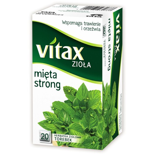 Mięta strong herbata ziołowa Vitax 20 torebek