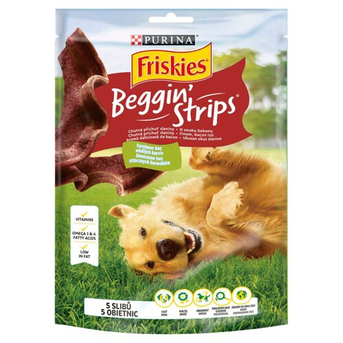 Frisies Beggin Strips karma dla psów o smaku bekonu Purina 120 g