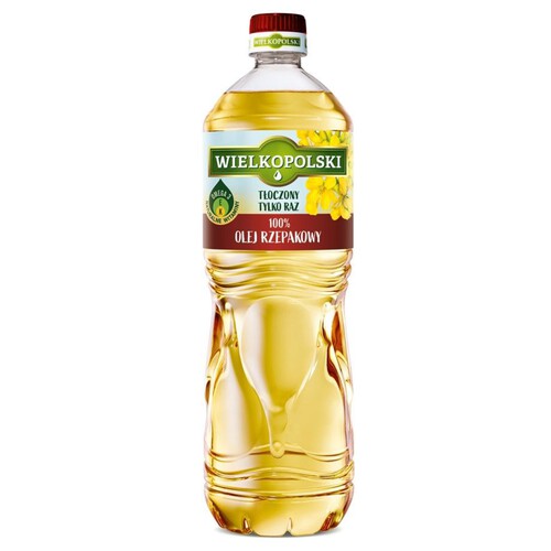 Rafinowany olej rzepakowy 100% Wielkopolski 1 l