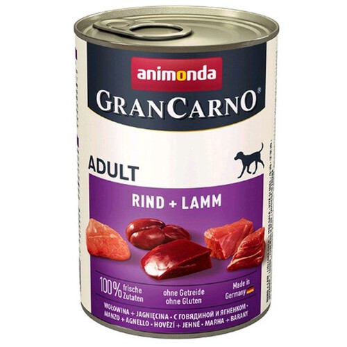 Karma dla dorosłych psów wołowina i jagnięcina puszka Animonda 400 g