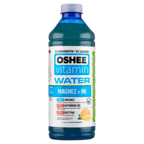 Witamin Water magnez B6 cytryna-pomarańcza Oshee 1,1 l